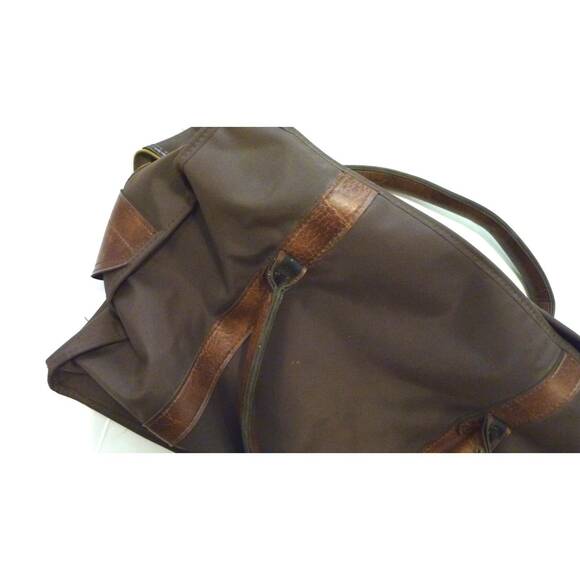 Vintage Retro Brown Carry on Luggage Bag UK Brown weekender - Picture 5 of 6